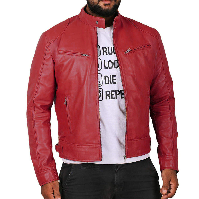 Premium leather biker jacket for men Lune London