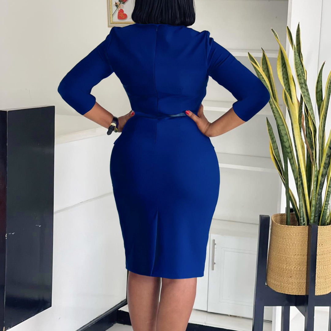 Dresses for women fitted with gathers and belt Lune London