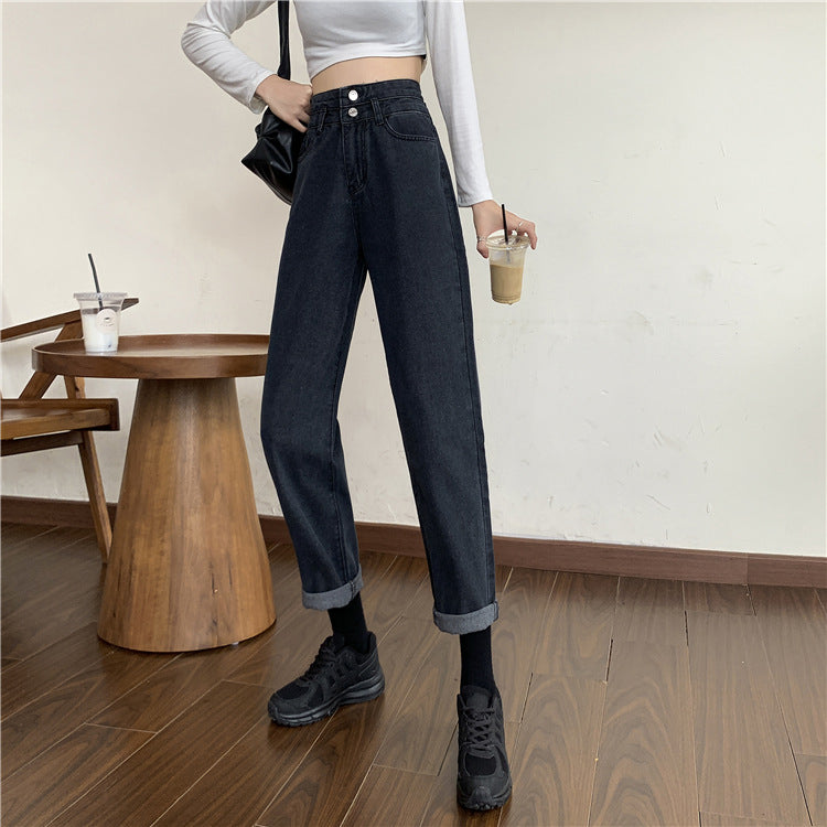 Jean Mom taille haute pour femmes avec ourlets amovibles Chic & Stil