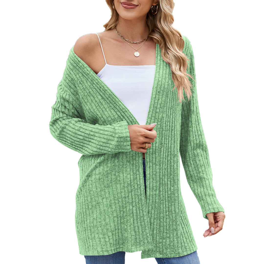 Elegant women's cardigan with an open design and fine ribbed structure Lune London
