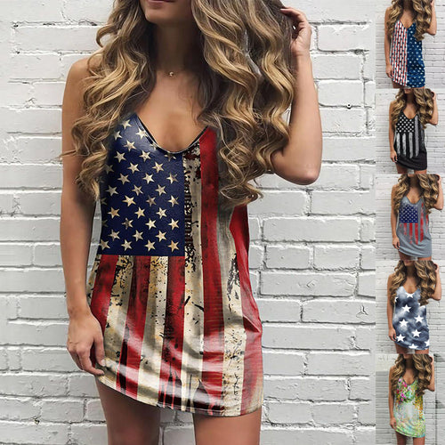 Casual mini dress for ladies with deep V-neck and star design Lune London