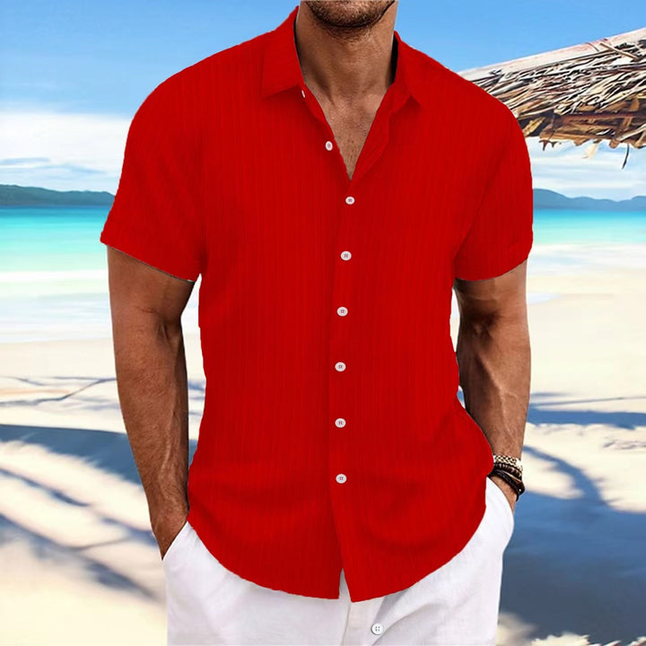 Casual short-sleeved striped shirt for men Lune London