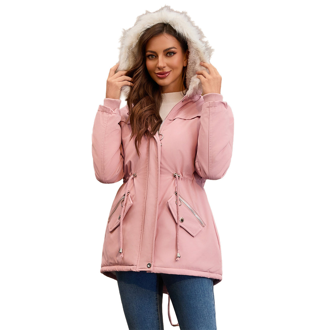 Women's outdoor jacket lined with removable hood Lune London