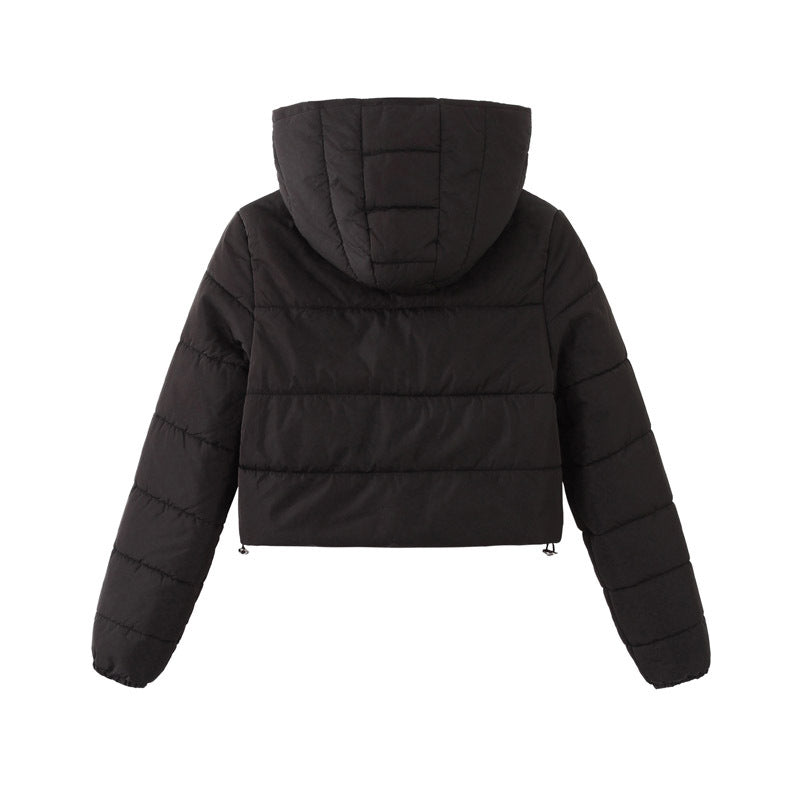 Short quilted jacket for women with hood Lune London