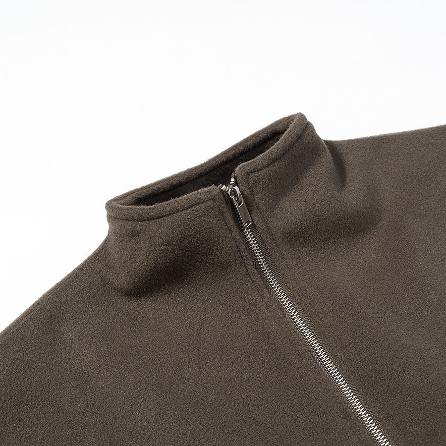 Veste en polaire pour femmes avec col montant et fermeture éclair intégrale Chic & Stil