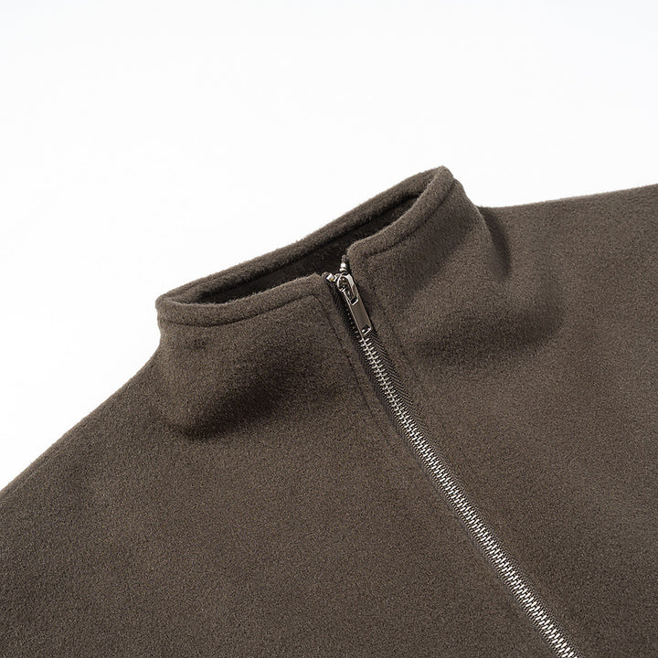 Veste en polaire pour femmes avec col montant et fermeture éclair intégrale Chic & Stil