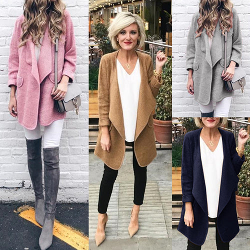 Wrap jacket for women with a modern cut and a cozy material Lune London