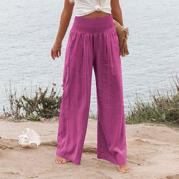 Ladies Wide Palazzo Pants Lune London