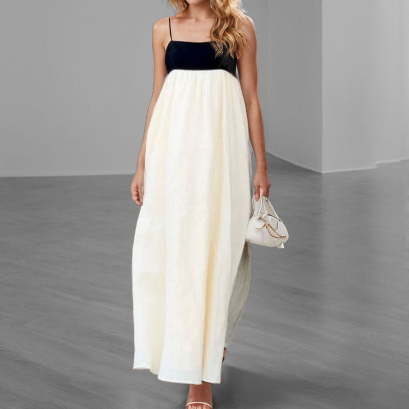 Robe maxi d'été pour femme avec coupe élégante et détails de bretelles Chic & Stil