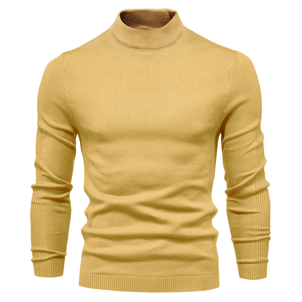 Elegant turtleneck sweater for men in soft merino Lune London