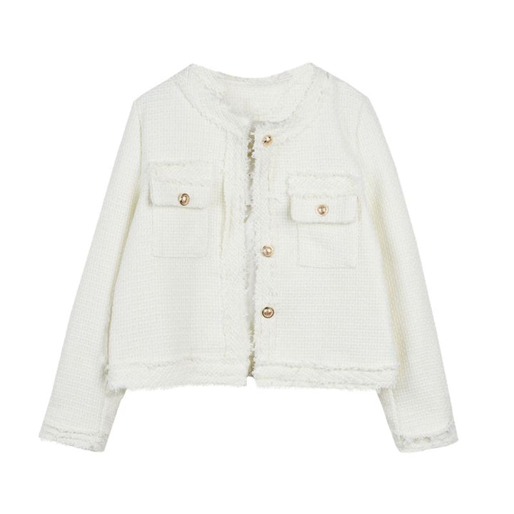 Veste courte élégante pour femmes avec des boutons décoratifs structurés Chic & Stil