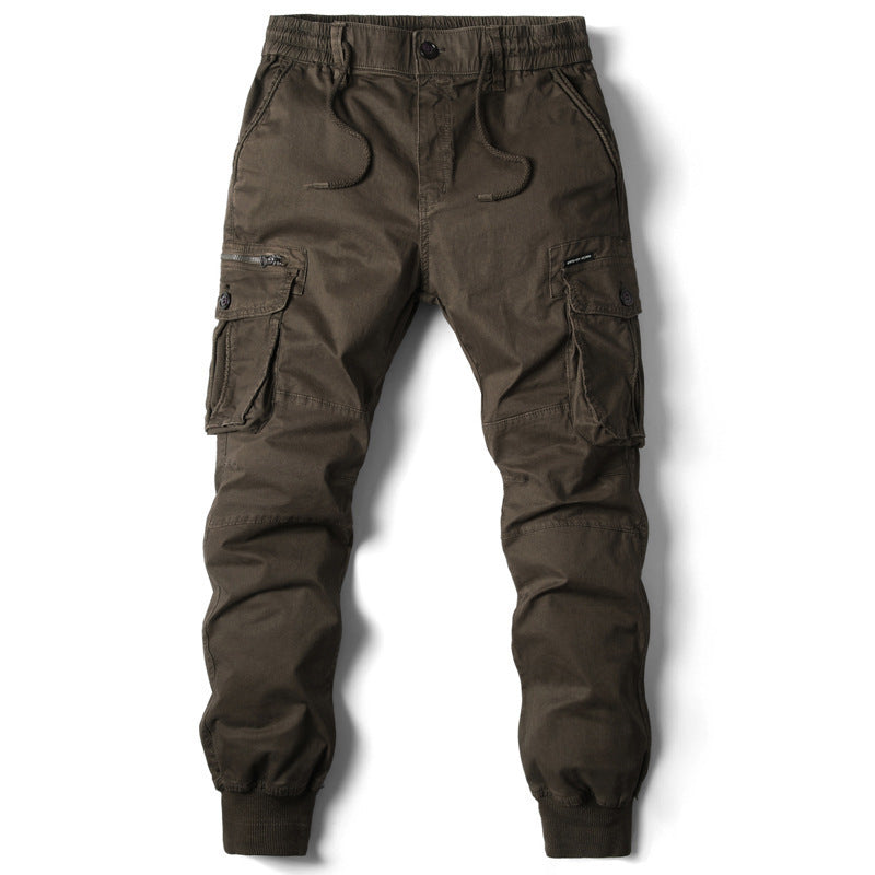 Men's Cargo Joggers with Adjustable Waistband and Practical Pockets Lune London