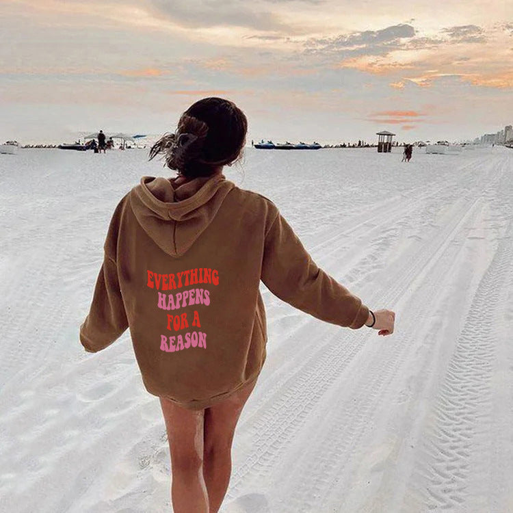 Women’s hoodie with a unique motivational slogan and a comfortable fit Chic & Stil