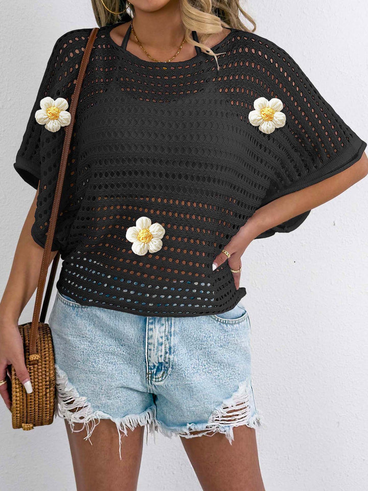 Ladies crochet knit beach shawl Lune London