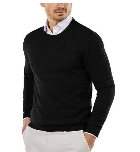 Lune London | Men's elegant round neck sweater made of fine cotton