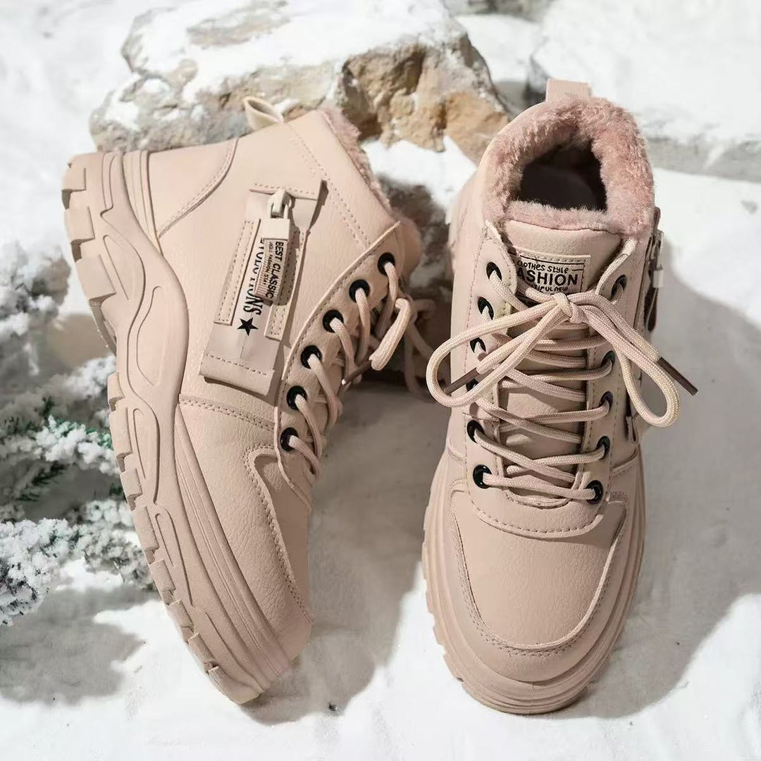 Women's padded high-top sneakers with non-slip sole and stylish design Lune London