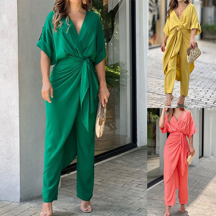 Combinaison élégante pour femmes avec design décontracté et définition de taille Chic & Stil