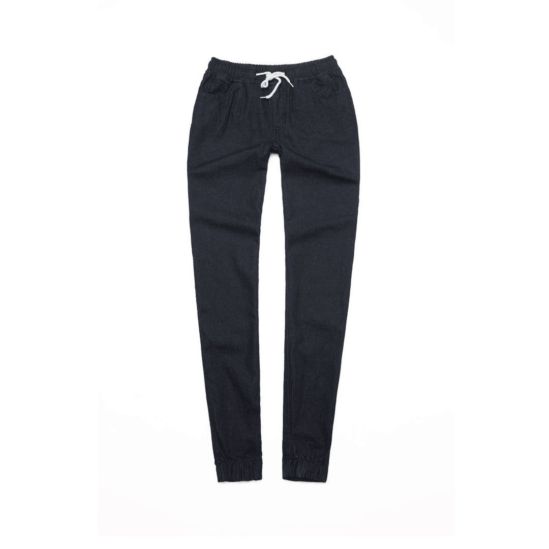 Women's Sporty Denim Jogging Pants Lune London