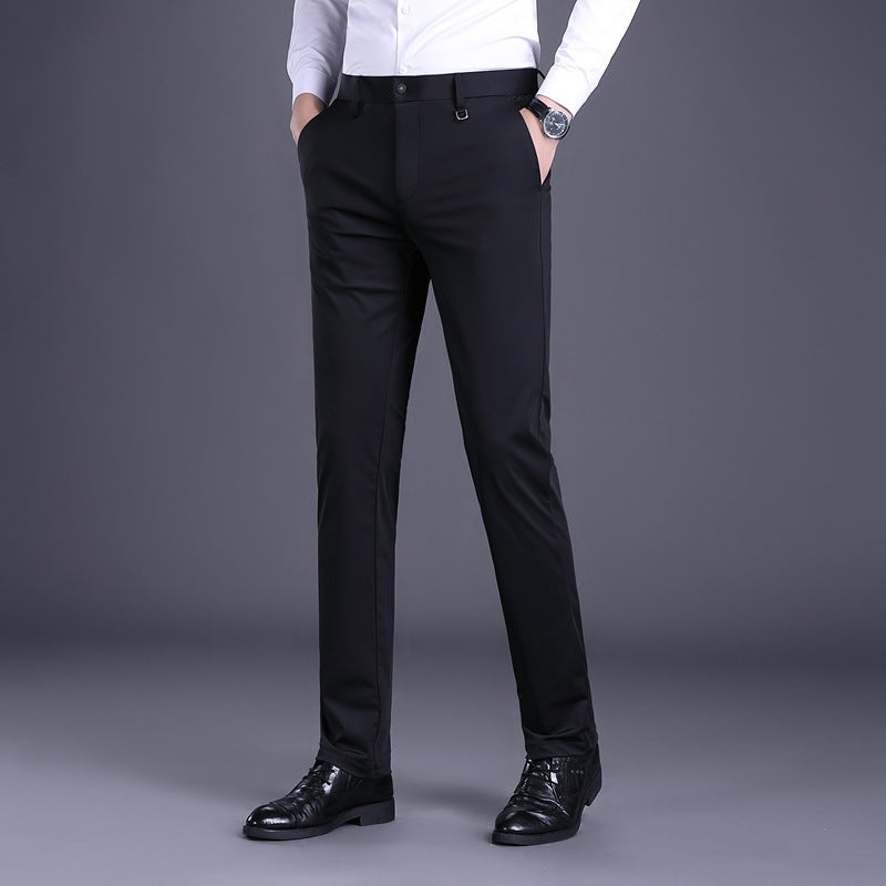 Elegant men's office pants with breathable material and slim fit Lune London