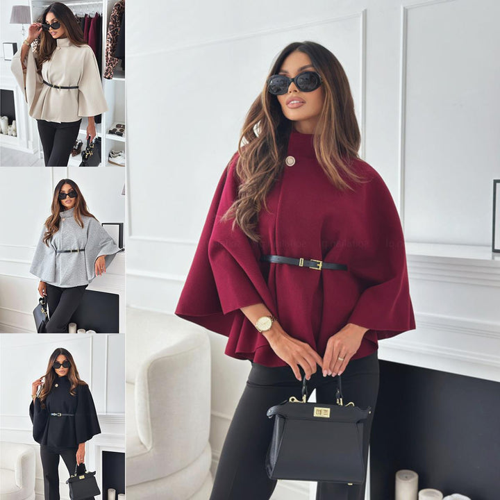 Elegant blouse for women with pleated design and fitted belt Lune London