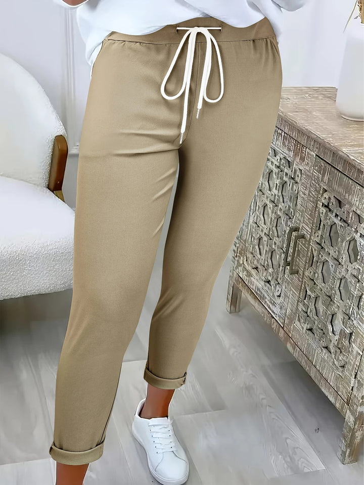 Lune London Women's Leisure Jogging Pants with Elastic Waistband