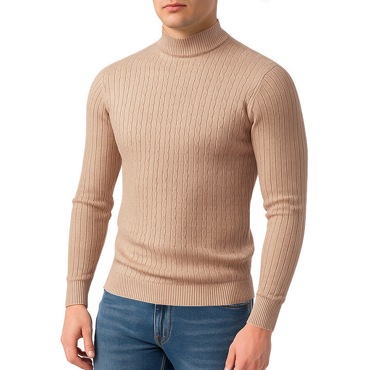 Lune London textured surface turtleneck sweater for men