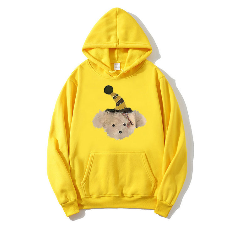 Women's hoodie with playful dog motif Chic & Stil