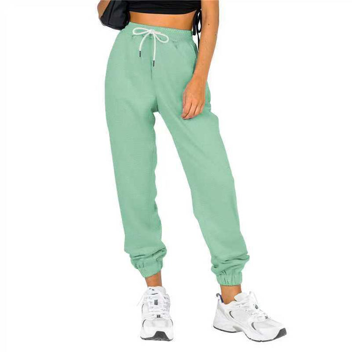 Pantalon de jogging sportif pour femmes avec cordon de serrage pratique et taille élastique Chic & Stil