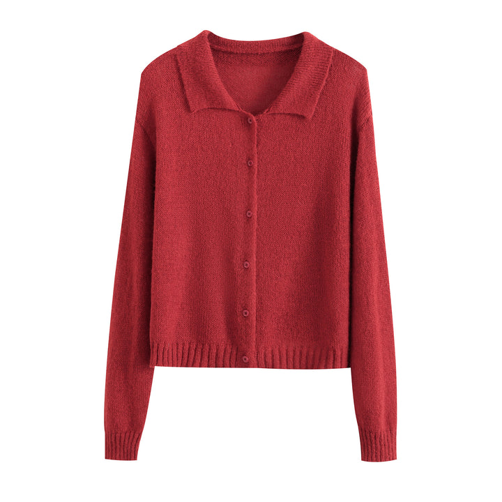 Fashionable knit jacket for women with elegant button placket Lune London
