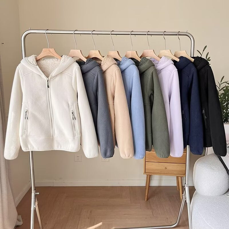 Veste en fleece pour femmes avec doublure intérieure confortable et poches zippées pratiques Chic & Stil