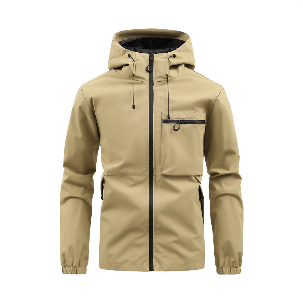 Waterproof leisure jacket for men with adjustable hood Lune London