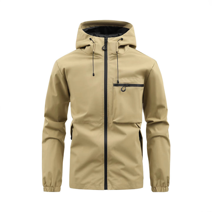 Waterproof leisure jacket for men with adjustable hood Lune London