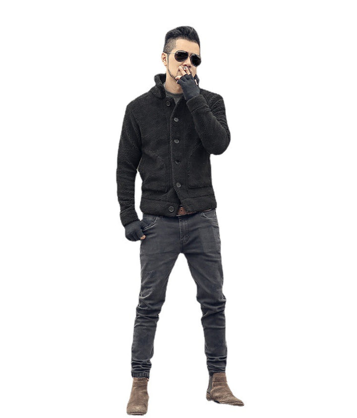 Thomaskapelle quilted men's jacket with stylish button closure and casual chic design