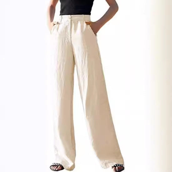 Wide linen pants for women Lune London