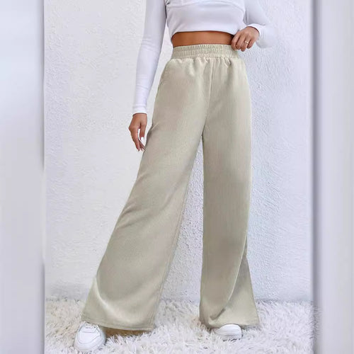 Lune London fine shoemaking women’s palazzo pants with side slits