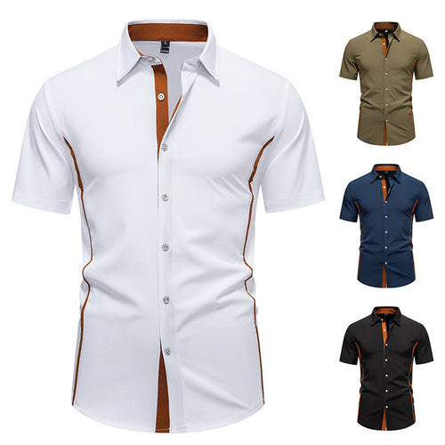Men's Short Sleeve Shirt with Modern Cut Lune London