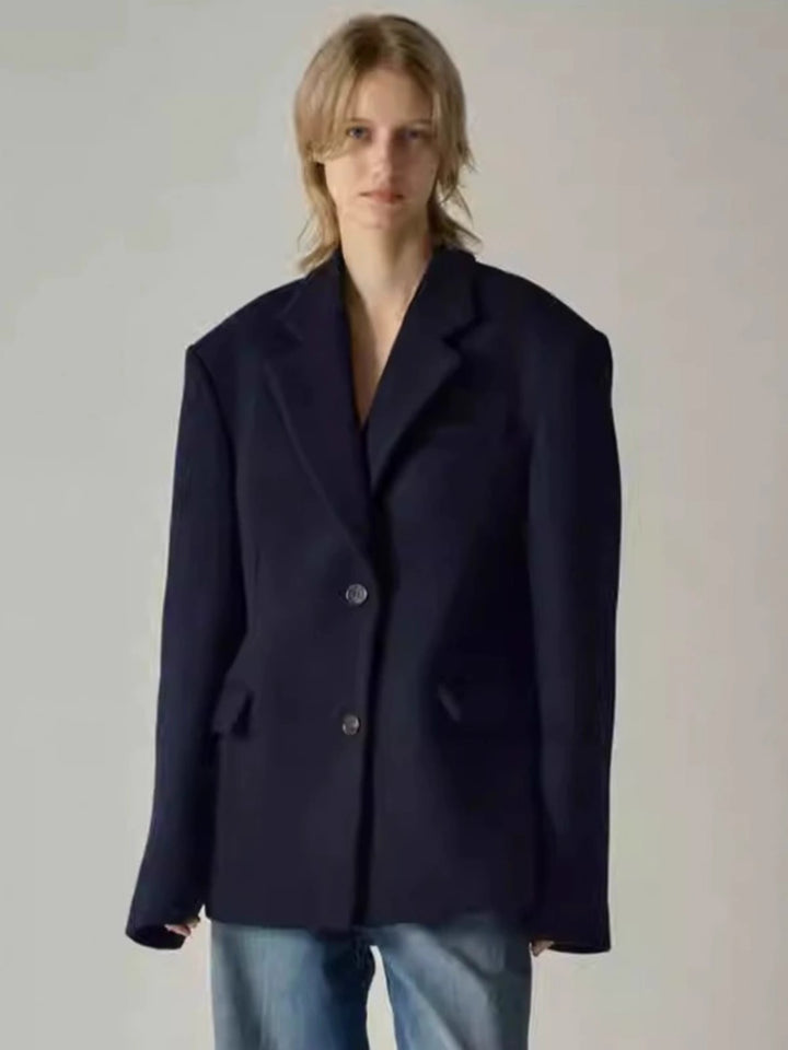 Blazer surdimensionné élégant pour femmes avec veste intérieure sophistiquée Chic & Stil