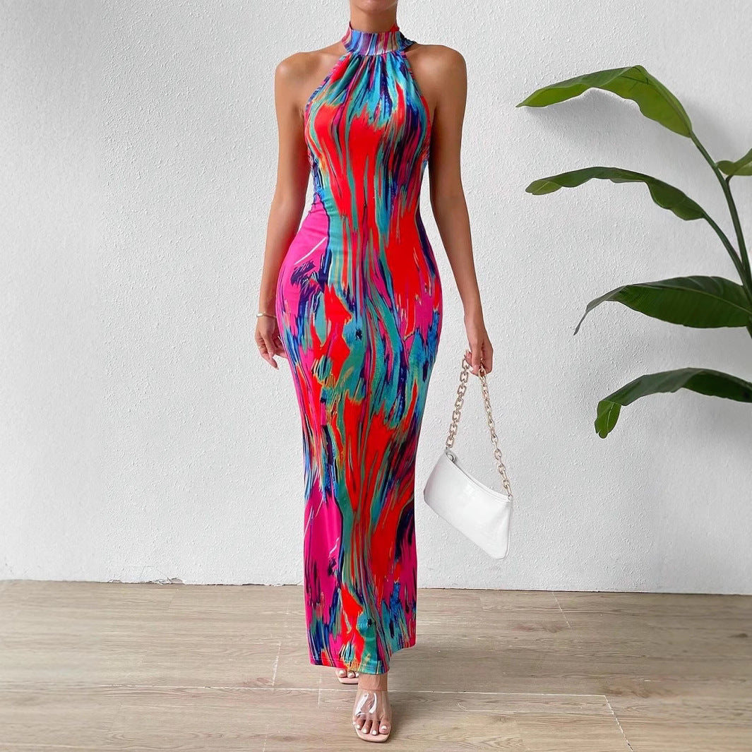 Lune London high neck bodycon maxi dress