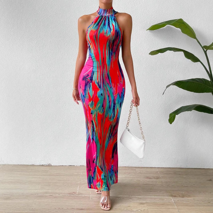 Lune London high neck bodycon maxi dress
