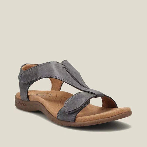 Comfortable strap sandals for ladies with elastic inserts Lune London