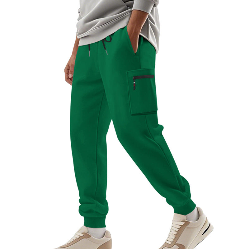 Men's cargo pants with practical side pockets and elastic waist Lune London