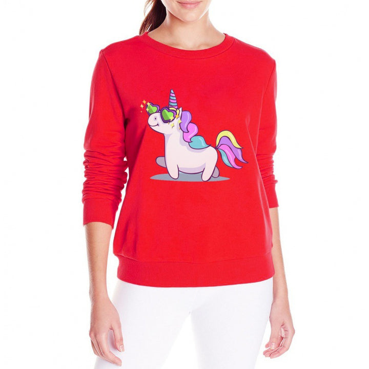 Sweat femme avec design licorne et coupe ample Chic & Stil