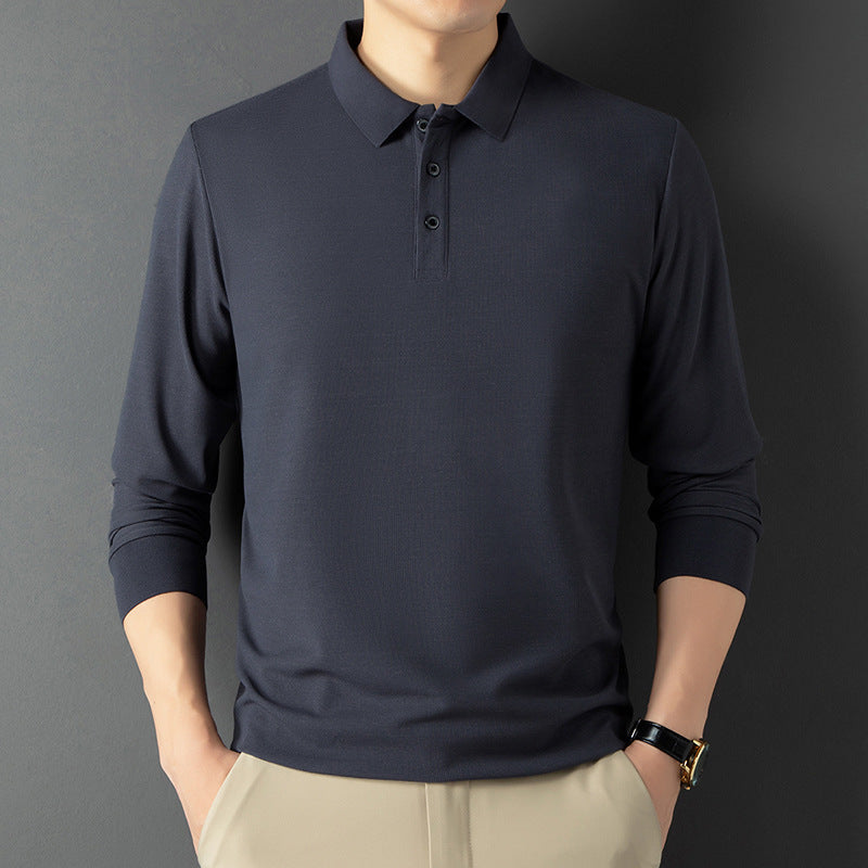Breathable piqué polo shirt for men with elegant buttoning Lune London