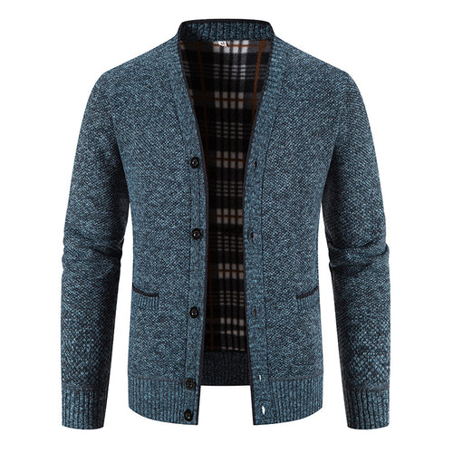 Refined knit jacket for men with a unique diamond pattern Lune London
