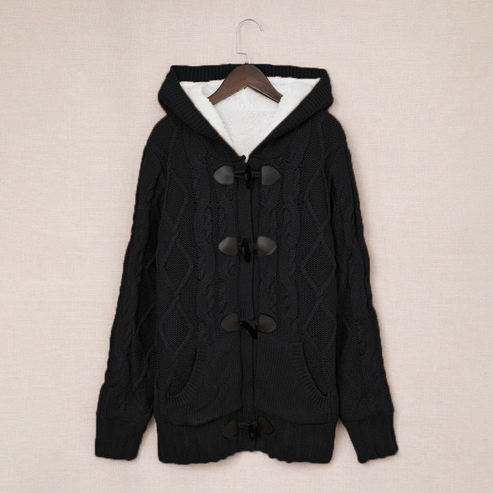 Cardigan pour femmes avec col haut et détails confortables de boutons Chic & Stil