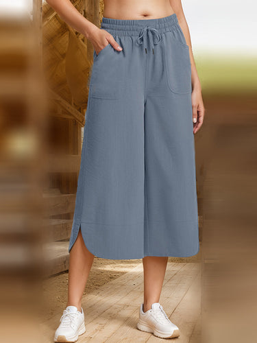 Lune London women’s drawstring culotte pants
