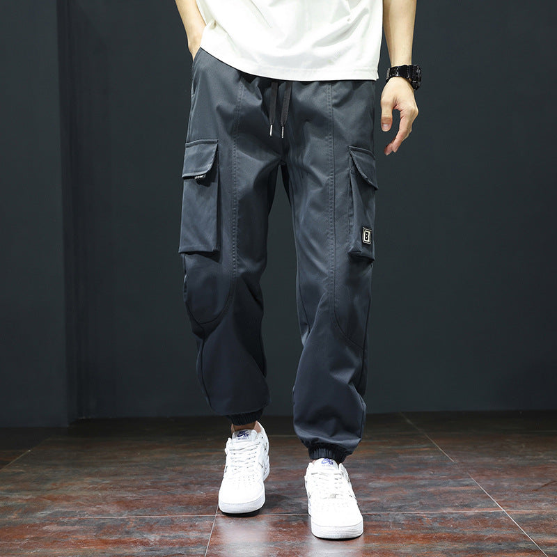 Pantalon cargo pour hommes avec taille élastique et poches pratiques Chic und Stil