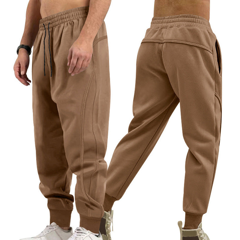 Sporty men's joggers with side zip pockets and elastic waistband Lune London