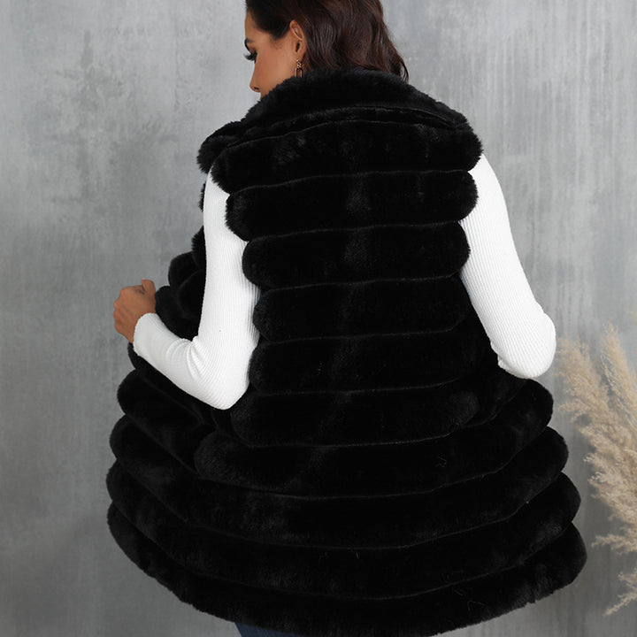 Chic Long Plush Fur Vest for Women