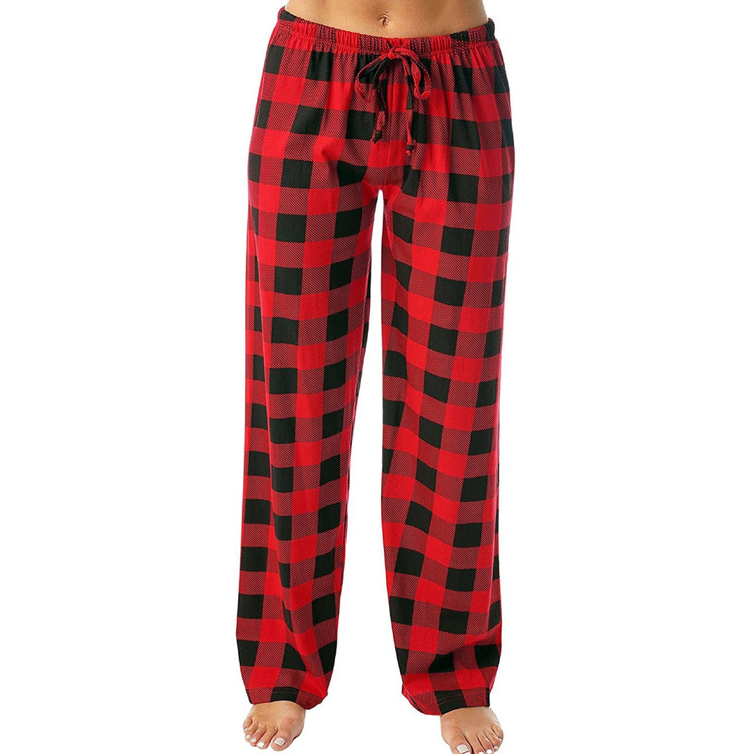 Women's Casual Pants In Checkered Cut Lune London